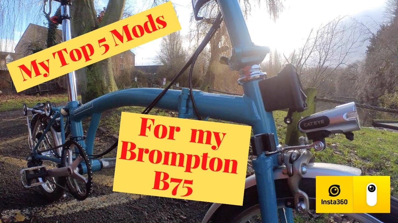 My top 5 Brompton B75 Mods for comfortable Audax, touring and bike packing rides.