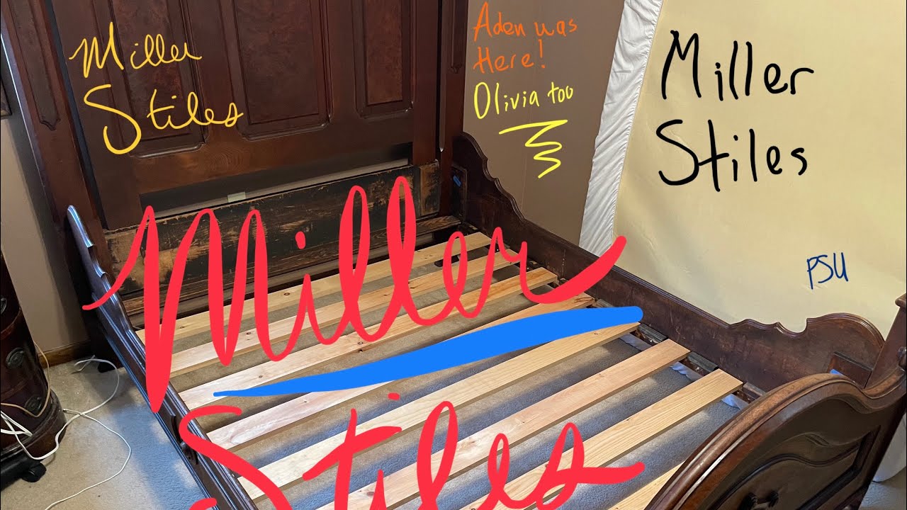 160 year old antique bed repair