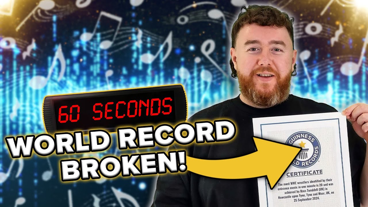 WORLD RECORD BROKEN! | Most WWE Wrestlers Identified By Their Entrance Music In One Minute