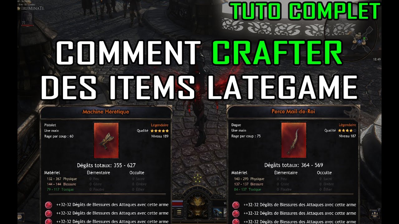 COMMENT CRAFTER UNE ARME LATEGAME SUR WOLCEN ? (+600dmg)