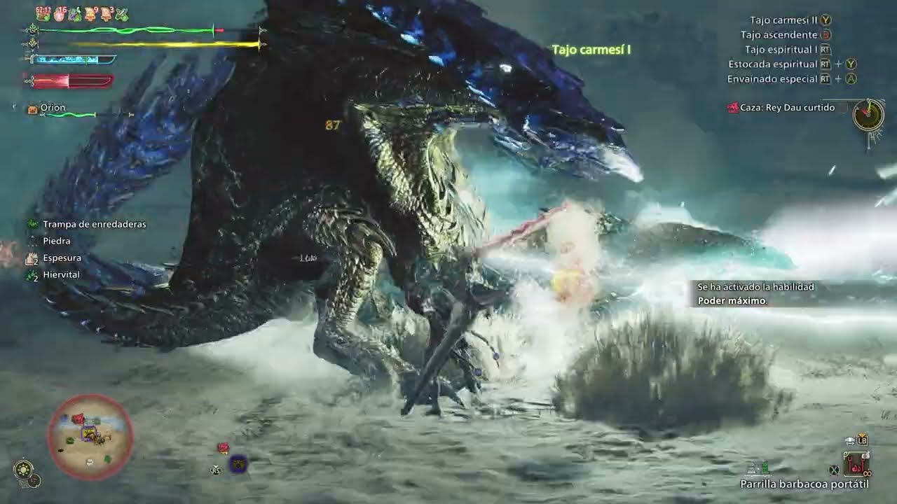 Tempered Rey Dau 9☆ BOSS FIGHT (Long Sword Solo) - Monster Hunter Wilds