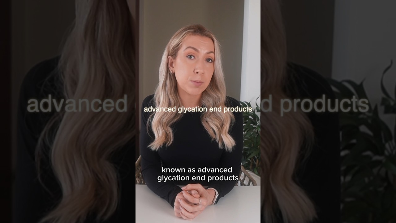 Dietitian Answers: Can sugar age your skin? ⚠️🫣 #dietitian #collagen