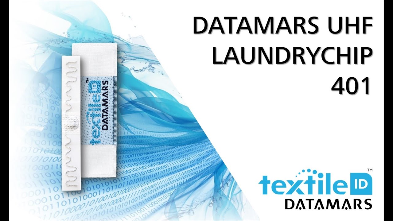 Last generation RFID transponders: UHF LaundryChipTM 401 _ by Datamars Textile ID