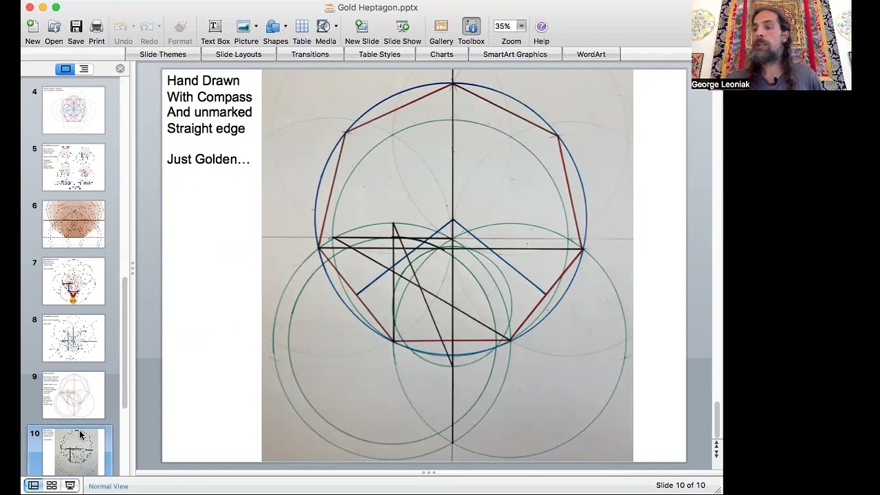 Heptagon of the Golden pAge 99.999996% near Perfect!  w/Rich Jarvis's Knew Construction Method
