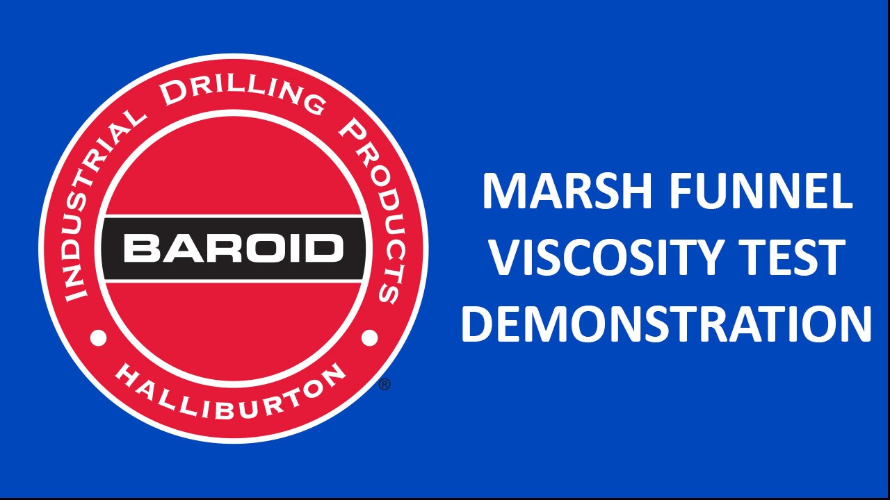 Marsh Funnel Viscosity Test Demonstration