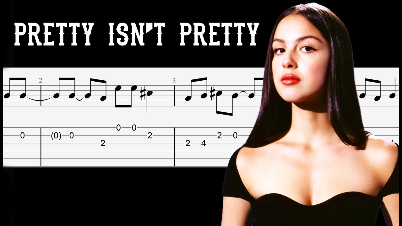 Olivia Rodrigo - pretty isn’t pretty - Guitar Tabs Tutorial With Sheets