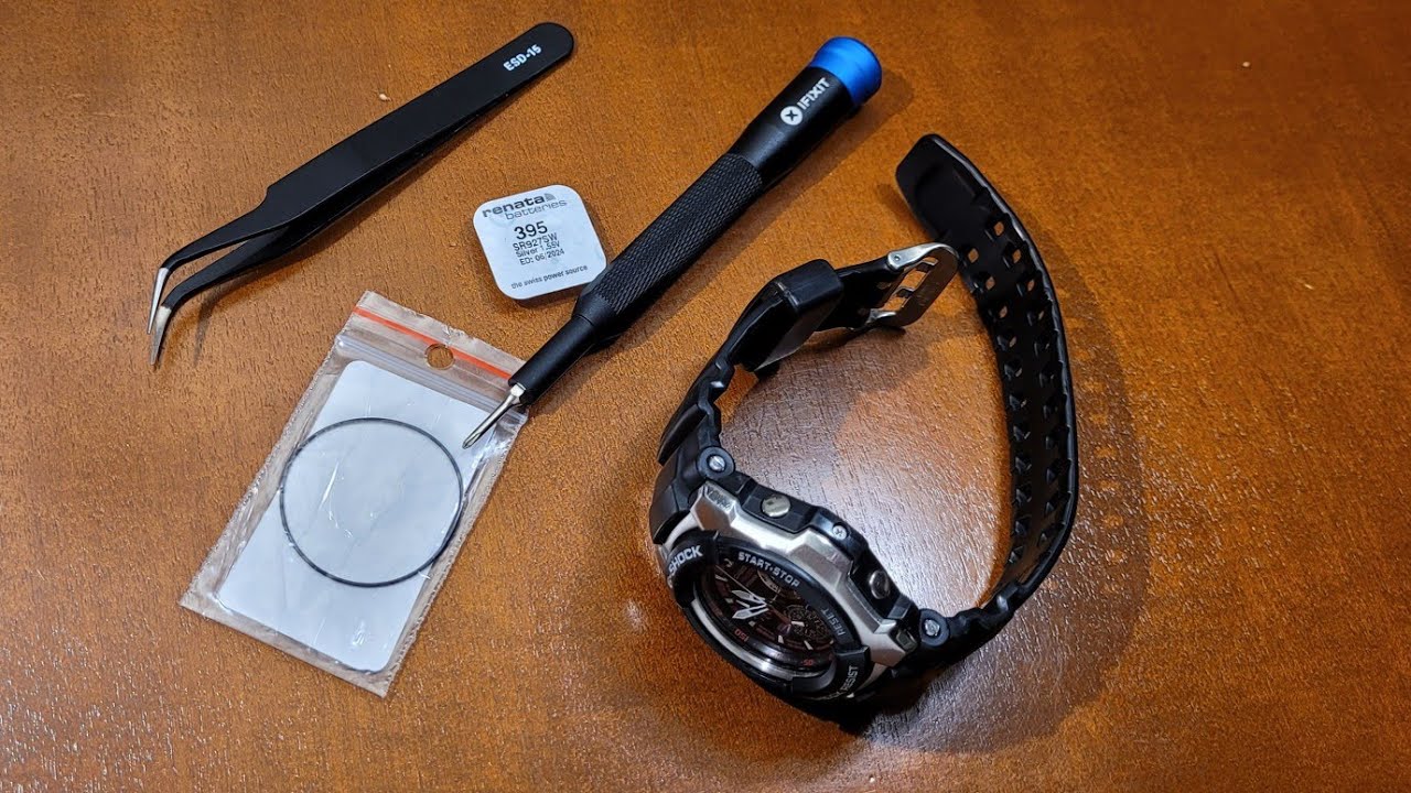 Casio G-Shock G-1010-1A - wymiana baterii i uszczelki [PL]
