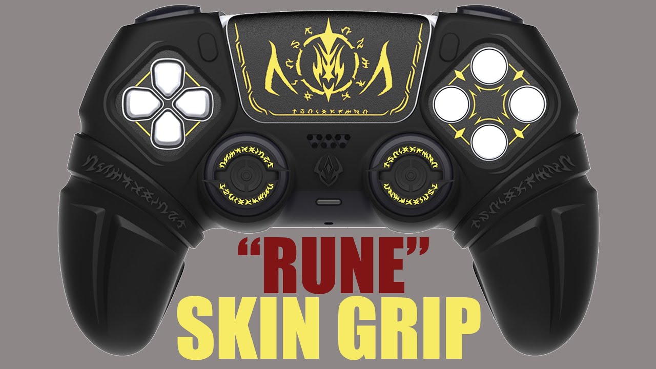 PlayVital PS5 DualSense Controller RUNES Silicone Grips Skin