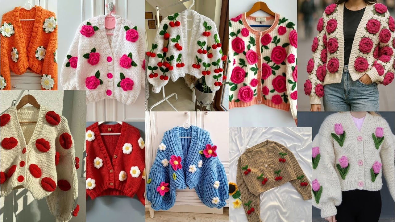 Winter long sweater design//cardigan sweater design//woollen sweater design 🧥