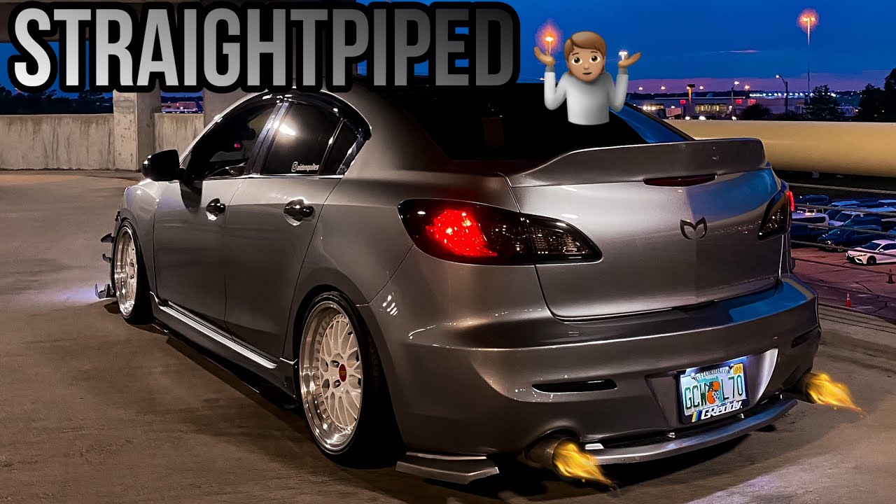 ЛУЧШИЙ кастомный выхлоп для моей Mazda 3 (прямоточный)