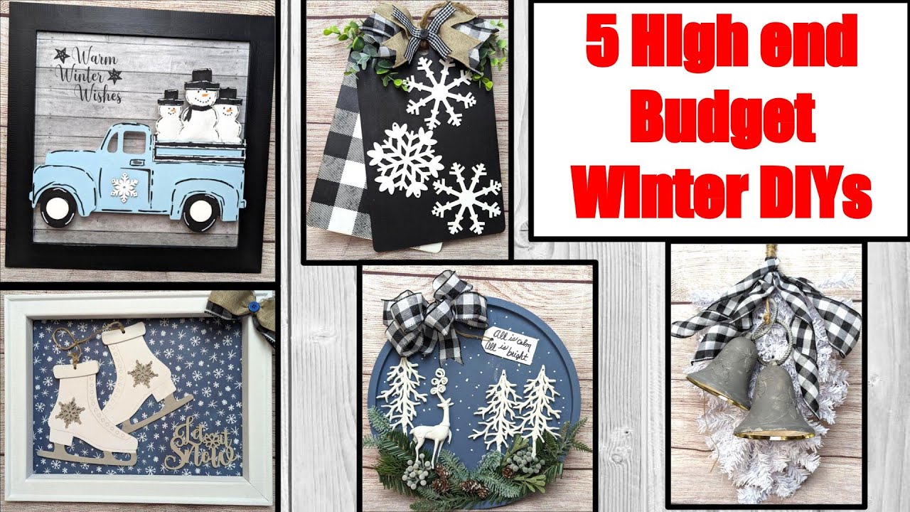 ❄☃ BUDGET HIGH END WINTER DIYS | WINTER 2022 | DOLLAR TREE DIY | SNOWMEN ☃❄