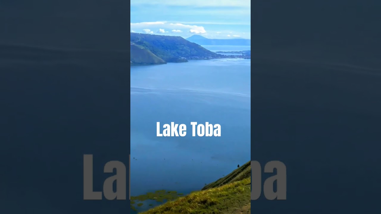 the largest volcanic lake in the world, Lake Toba #indonesia #laketoba #danautoba #sumatra