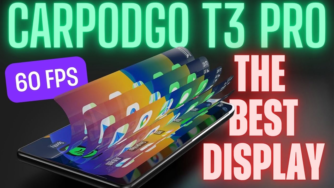 CarpodGo T3 pro -  THE BEST PORTABLE 60FPS WIRELESS CARPLAY & ANDROID AUTO - FULL TEST
