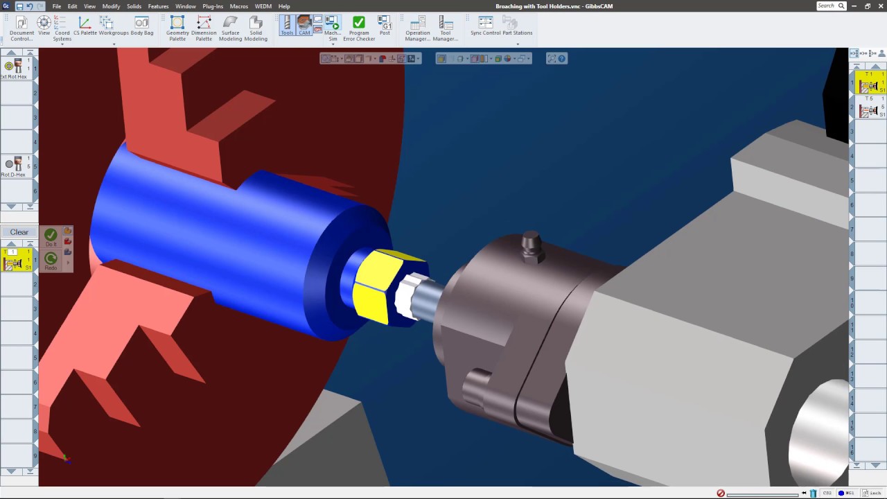 GibbsCAM 13: Broaching