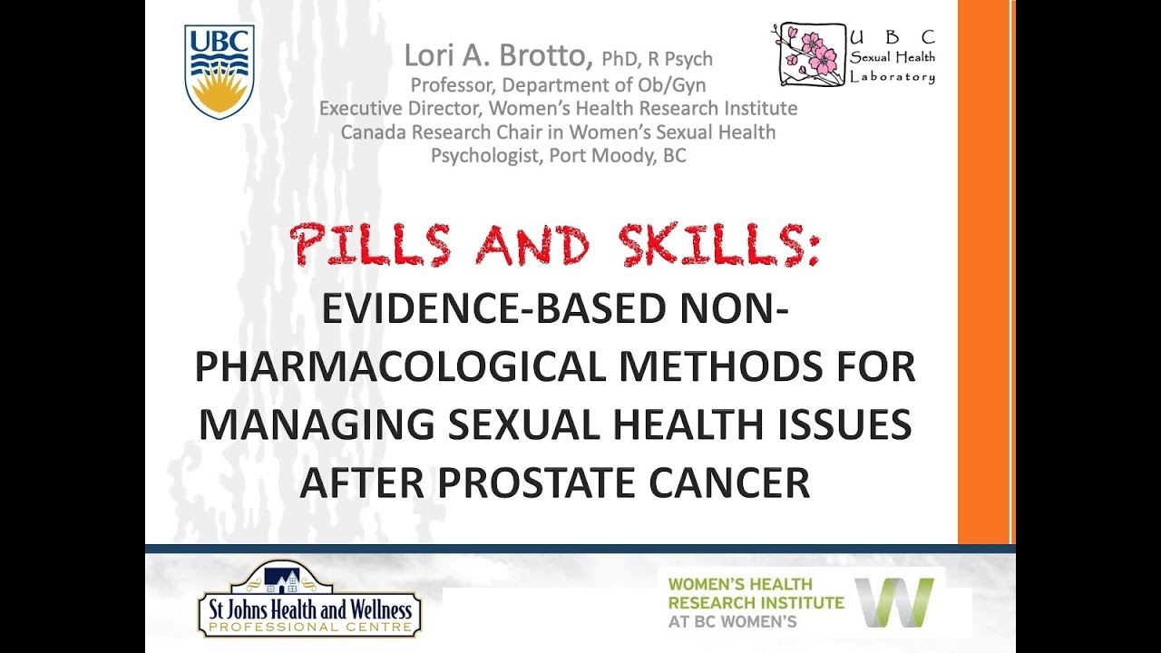 Evidence-based non-pharmacological methods for managing sexual health issues after prostate cancer