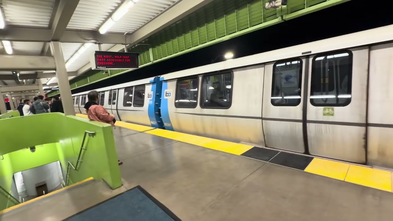 Bay Fair BART station 6-Car Blue Line to Daly City 