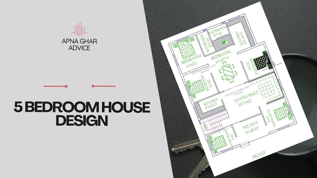 5 Bedroom House Design ! 5bhk ! apna ghar advice