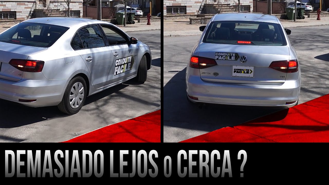 Estacionamiento en paralelo: ¿Demasiado lejos o cerca de la acera?