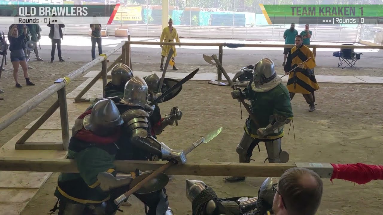 Team Kraken 1 v Queensland Brawlers | Buhurt 5v5 | AMCF 2021 National Selections 27/3/21