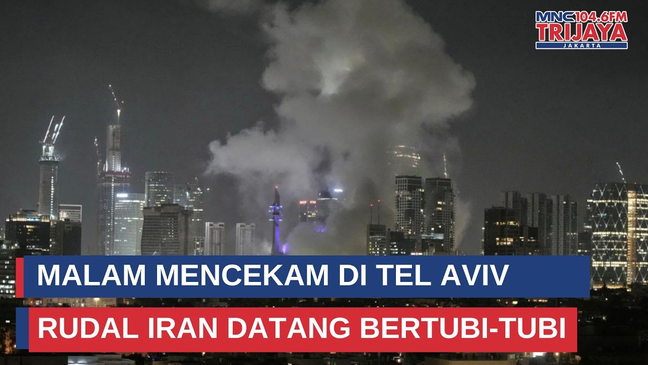Rudal Iran Hujani Tel Aviv, Sirene Perang Bikin Warga Panik | Trijaya Update