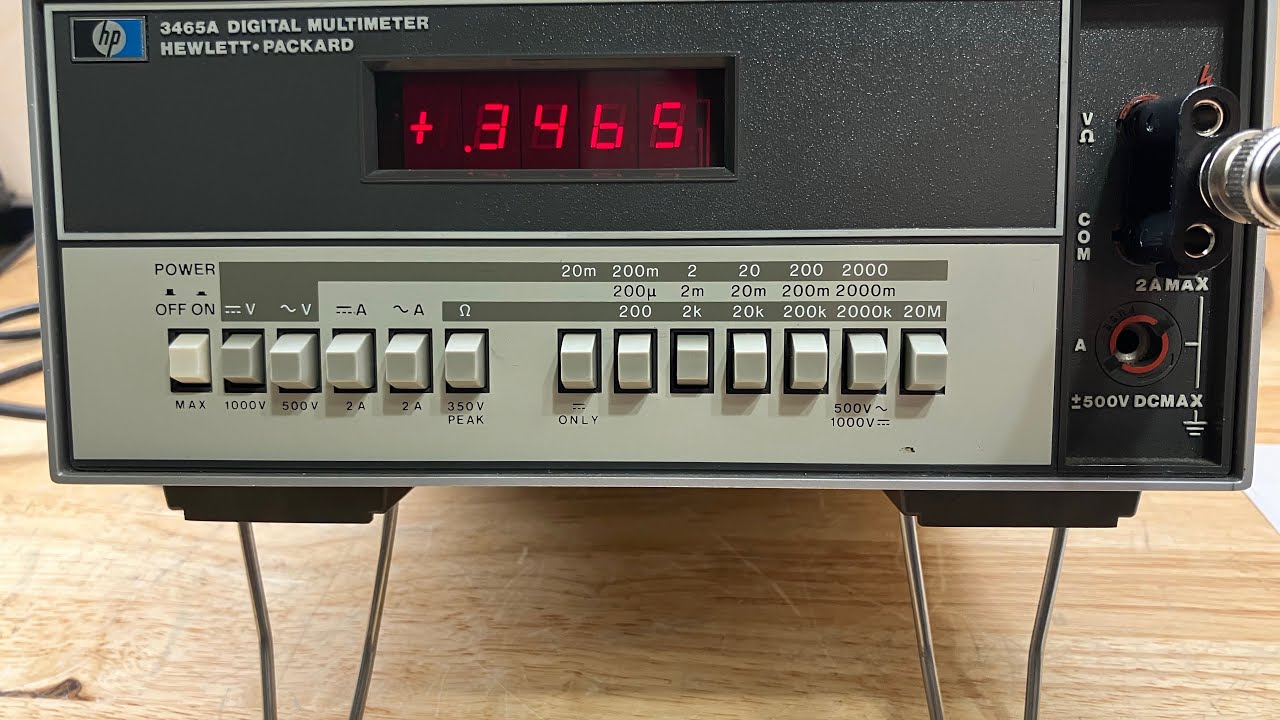 Repairing Range Switch on HP 3465A Digital Multimeter