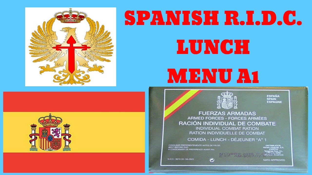 SPANISH ARMY R.I.D.C. LUNCH MENU A1- TASTE TEST REVIEW