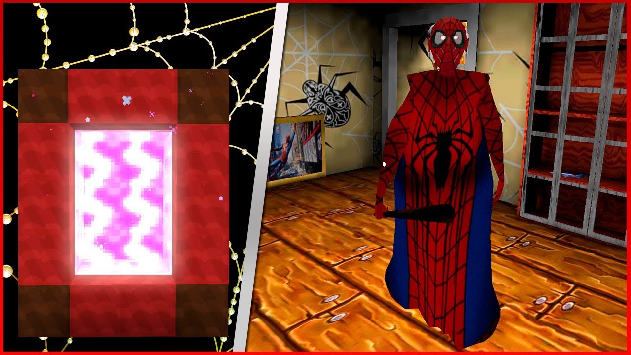 COMO FAZER UM PORTAL PARA O MUNDO DA GRANNY HOMEM-ARANHA - Minecraft - NandaPlay