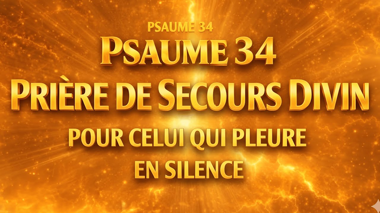 PSAUME 34 &ndash; PRI&Egrave;RE DE SECOURS DIVIN POUR CELUI QUI PLEURE EN SILENCE