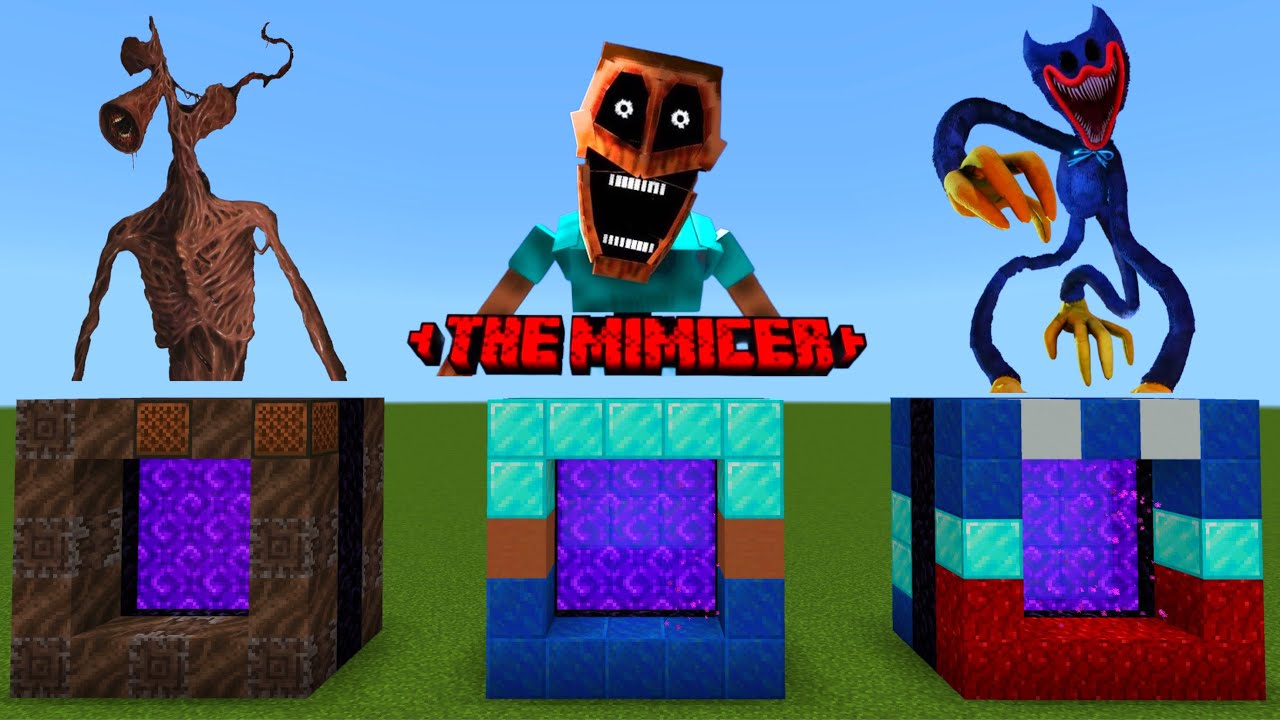 How To Make A Portal To Siren Head Mimicer Haggy Waggy In Minecraft
