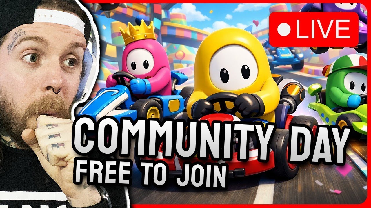 🔴 Community Day! MK8 ⏐ Fall Guys ⏐ Make it Meme ⏐ Gartc Phone  (free to join for everybody)