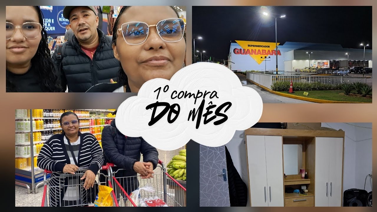 1⁰ compra de Janeiro + montagem do Guarda roupa 🙌🙌 me surpreendeu o valor das compras 😂😂