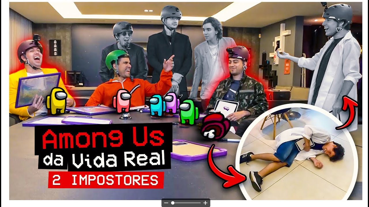 DOIS IMPOSTORES SEM PENA!! NOVO AMONG US DA VIDA REAL NA MANSÃO! (Com GAMELANDERS)