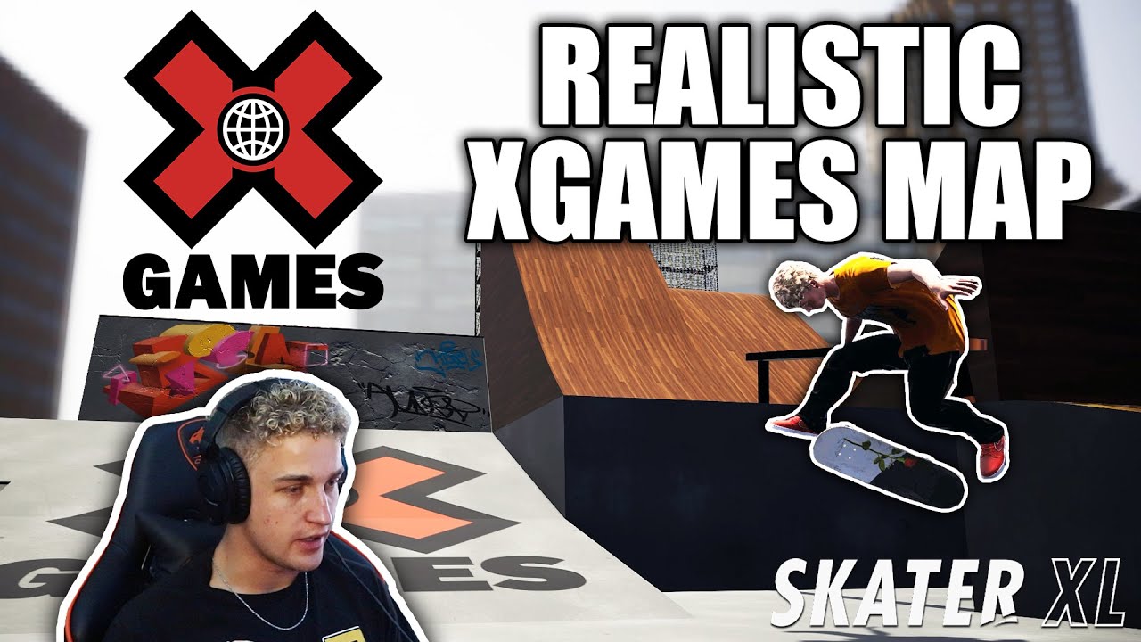 SKATING THE XGAMES COURSE IN SKATER XL | Skater XL