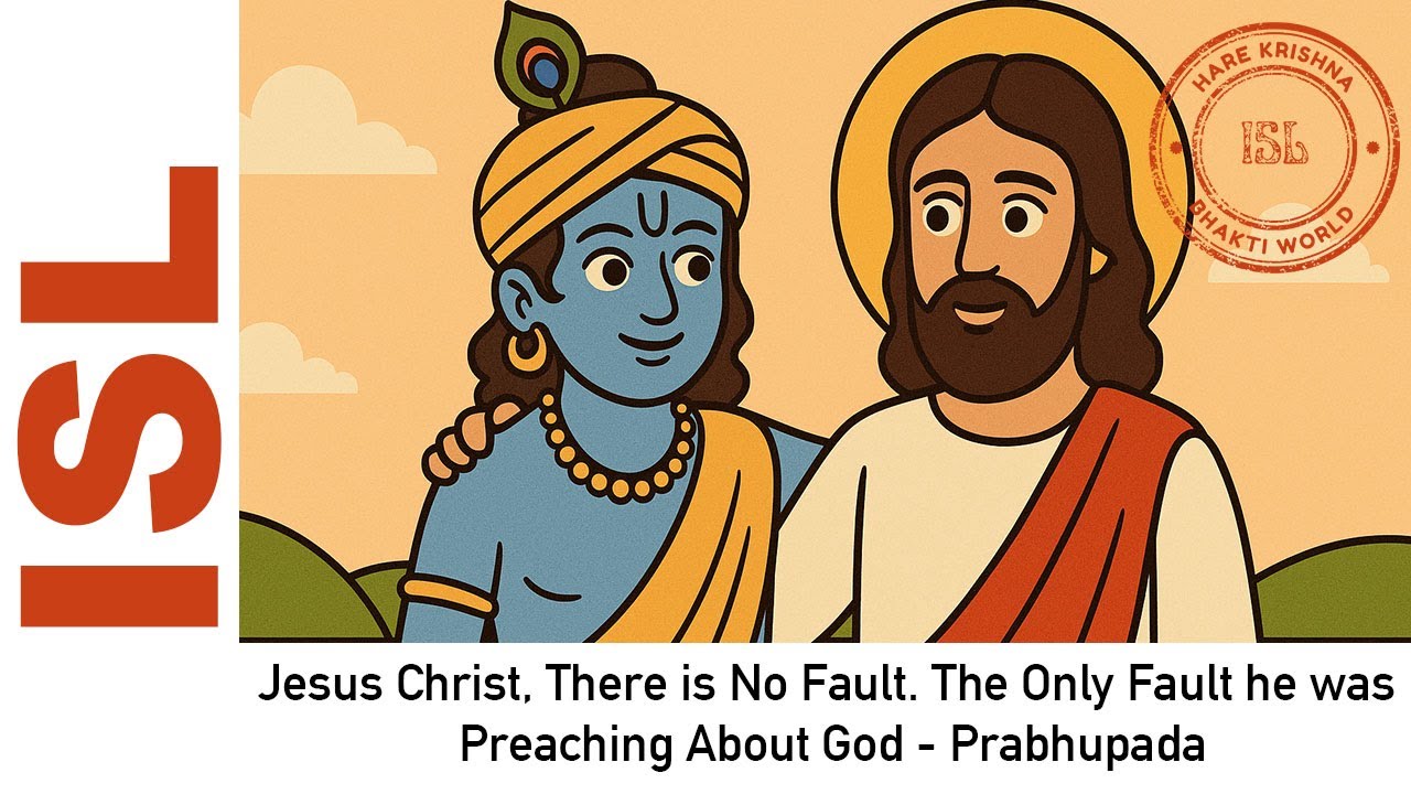 Jesus Christ, There is No Fault. The Only Fault he was Preaching About God - Prabhupada | ISL