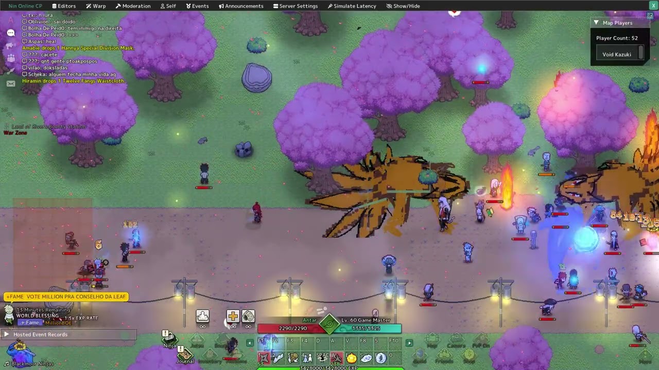 World Boss event Hawk Server Nin Online