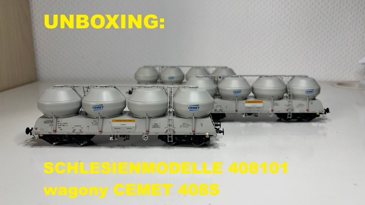 UNBOXING: SCHLESIENMODELLE 408101 wagony CEMET 408S