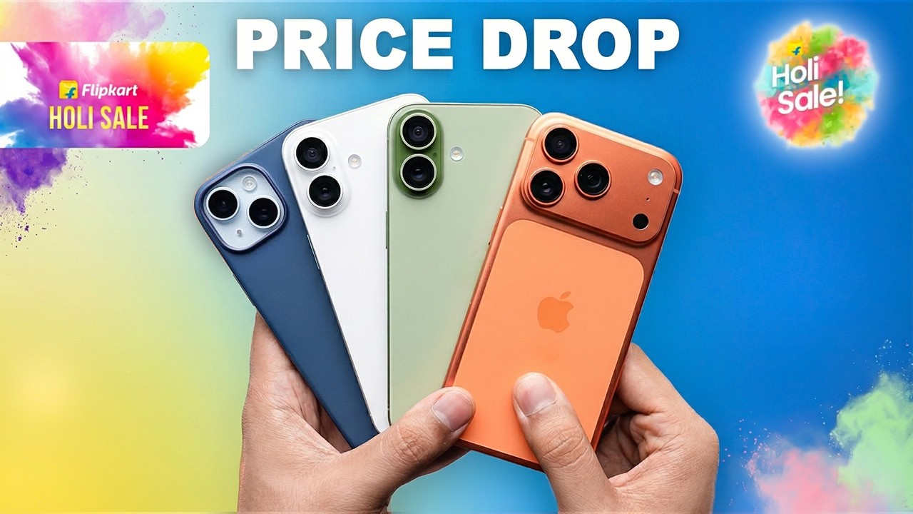 All iPhone price in Holi sale 2026 | iPhone 16 Pro, iPhone 17, 16, 15