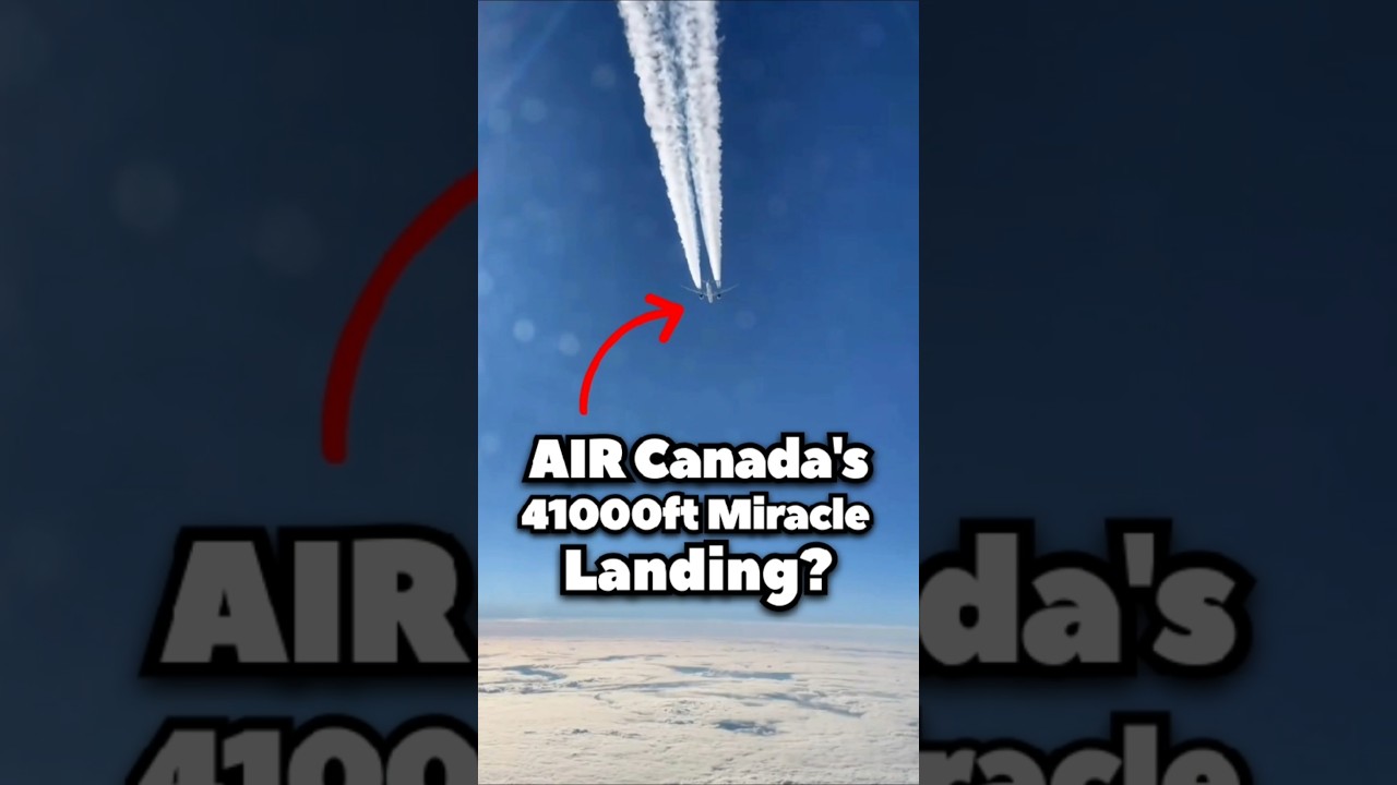 AIR Canada's 41000ft Miracle Landing? #airplane #aviation #boeing767
