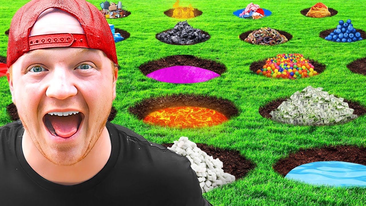 Surviving 25 Mystery Holes Challenge
