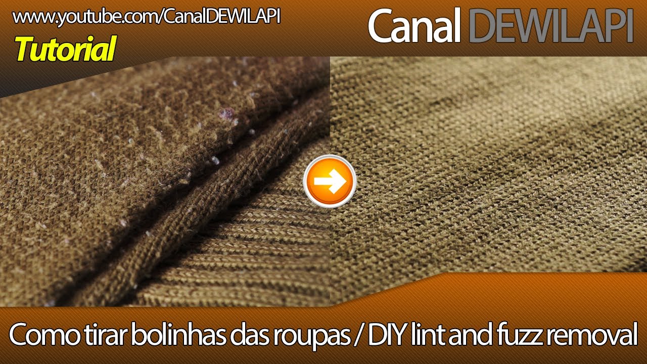 Como remover / tirar bolinhas, penugem e pêlos da roupa sem danificar e estragar os tecidos