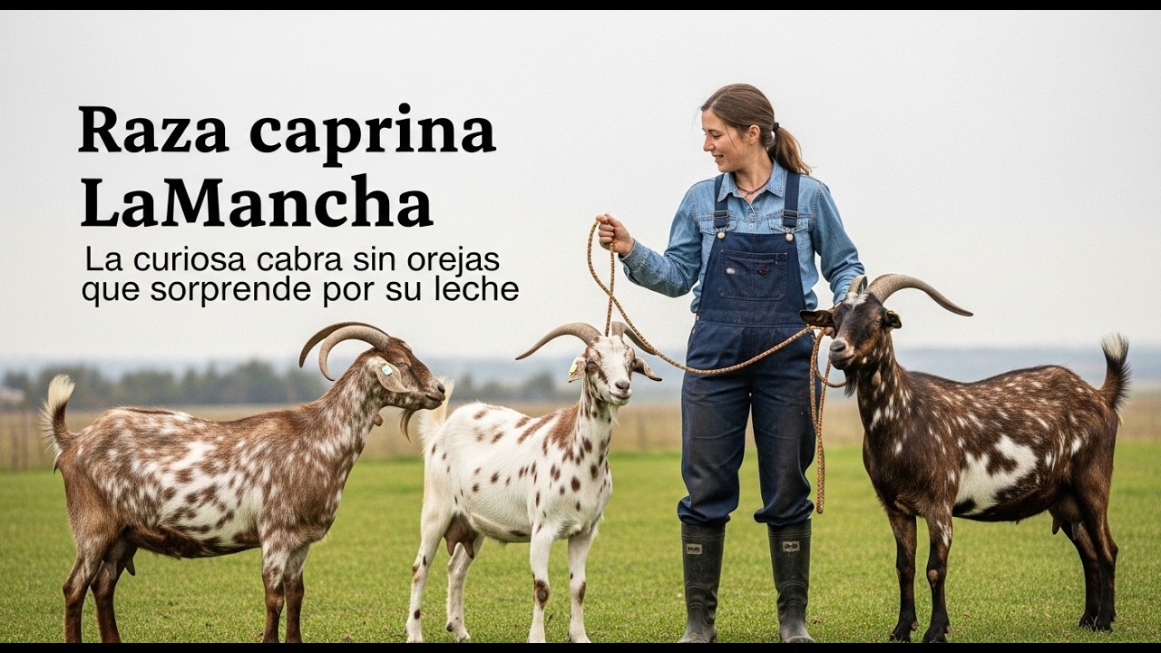 Raza caprina LaMancha  La curiosa cabra sin orejas que sorprende por su leche