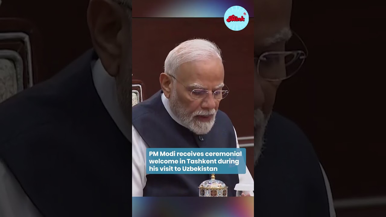 PM Modi Receives Ceremonial Welcome in Tashkent During Uzbekistan Visit