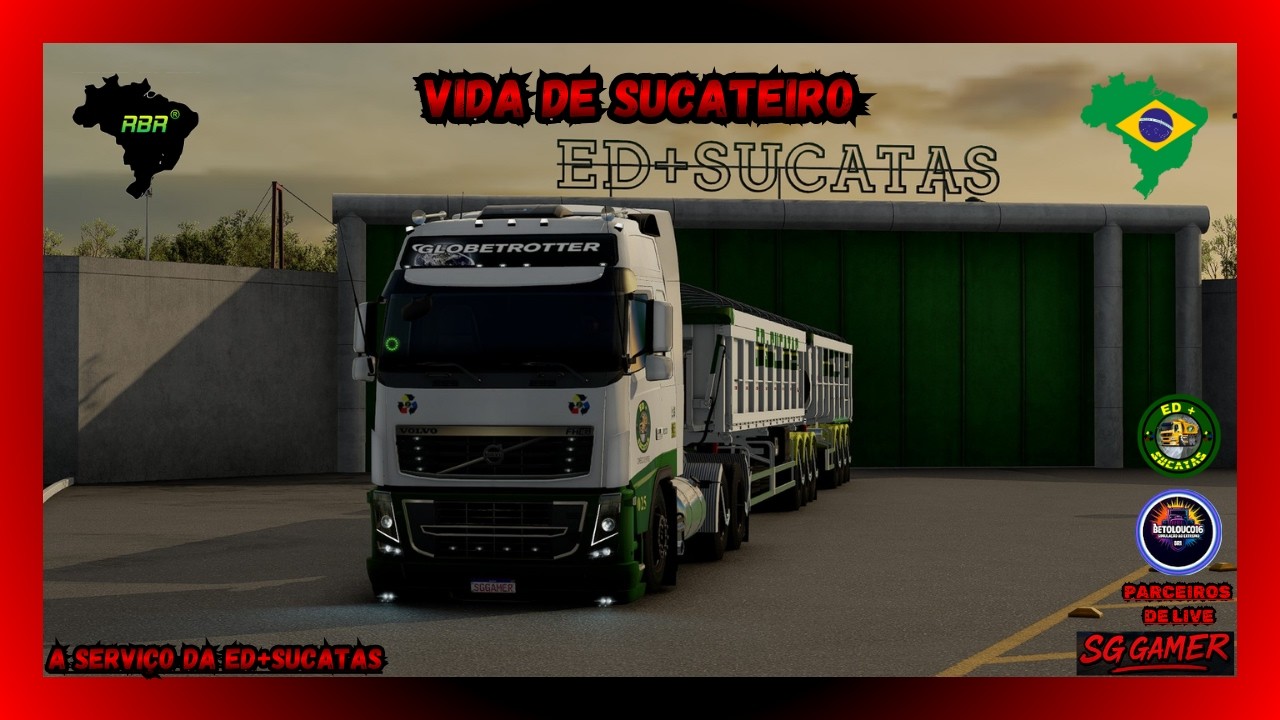 JOGANDO ETS 2 1.58 - MAPA RBR  - VIDA DE SUCATEIRO EMPRESA ED+SUCATAS - USANDO PLUGIN SNOWYMOON