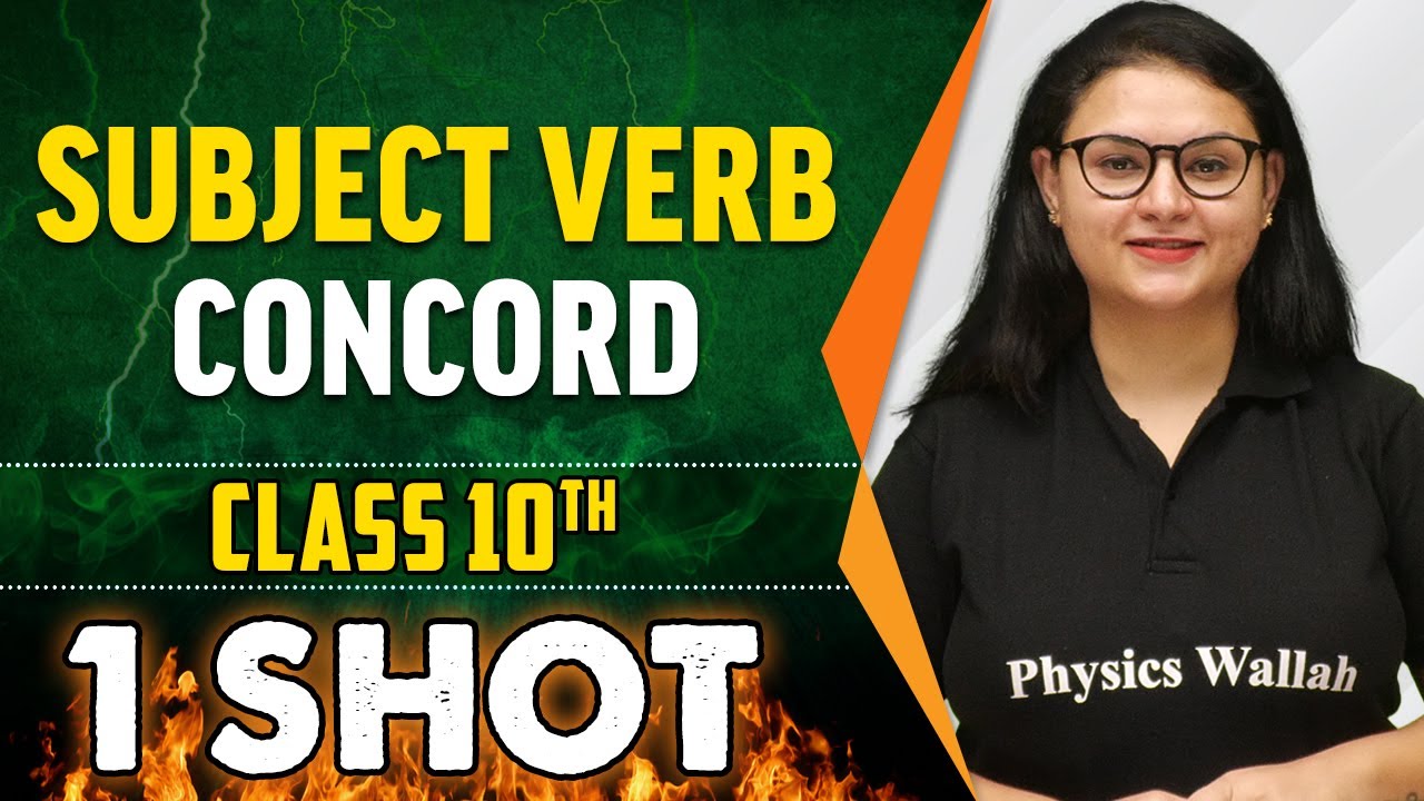 Subject Verb Concord in 1 Shot - Everything Covered | Class 10th Board | Pure English