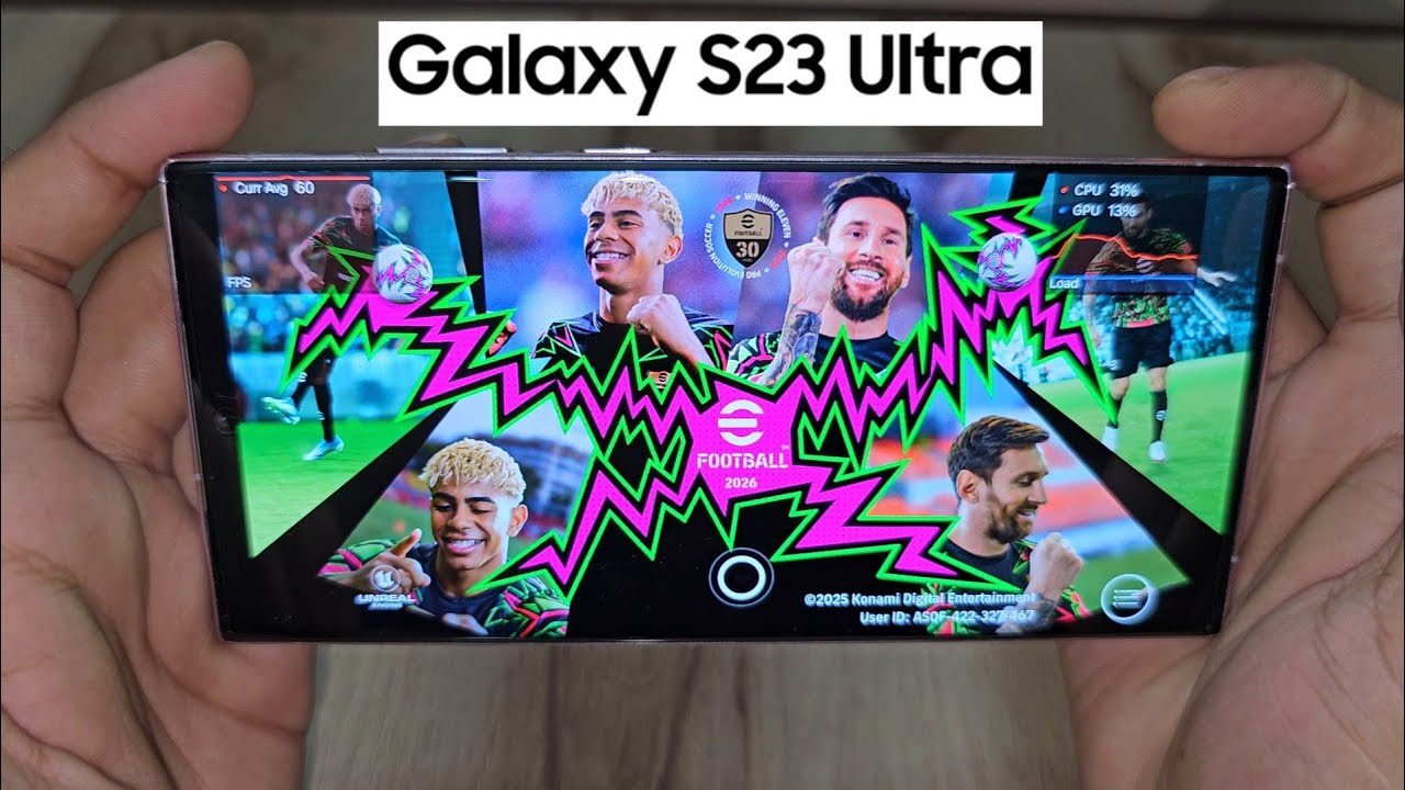 Efootball 2026 Mobile (Samsung Galaxy S23 Ultra) High Graphics 60FPS