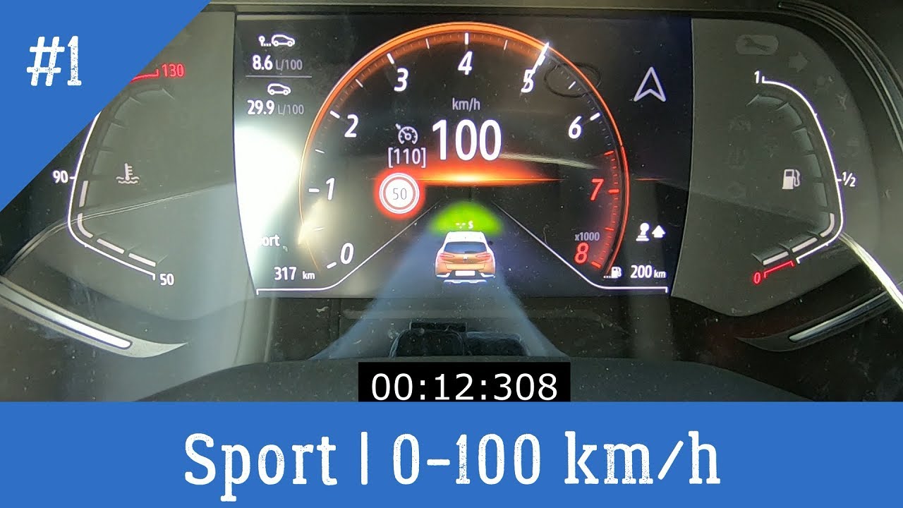 2020 Renault Captur 1.0 TCe 100 HP Acceleration 0-100 km/h