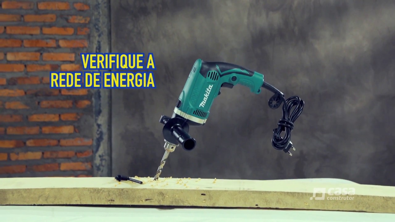 Como fazer furos com uma furadeira el&eacute;trica - Casa do Construtor
