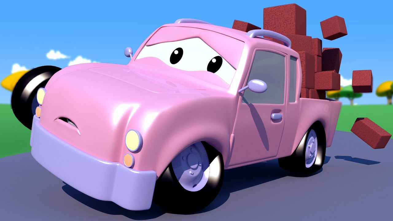 Çekici Tom -  Pikap Pickle'ın Lastikleri Patlıyor - Araba şehri 🚗 Çocuklar için çizgi filmler