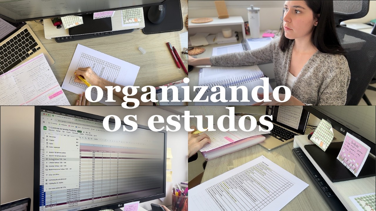 organizando os estudos pós-edital 🖇️ concurso TJ, dicas e planilhas