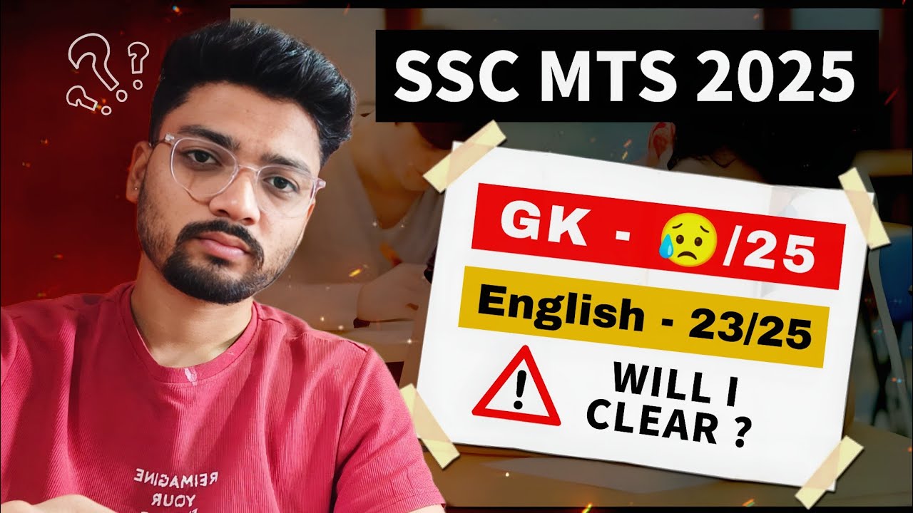 Unexpected SSC MTS 2025 Score 😱 🔥|  Honest Review 💯